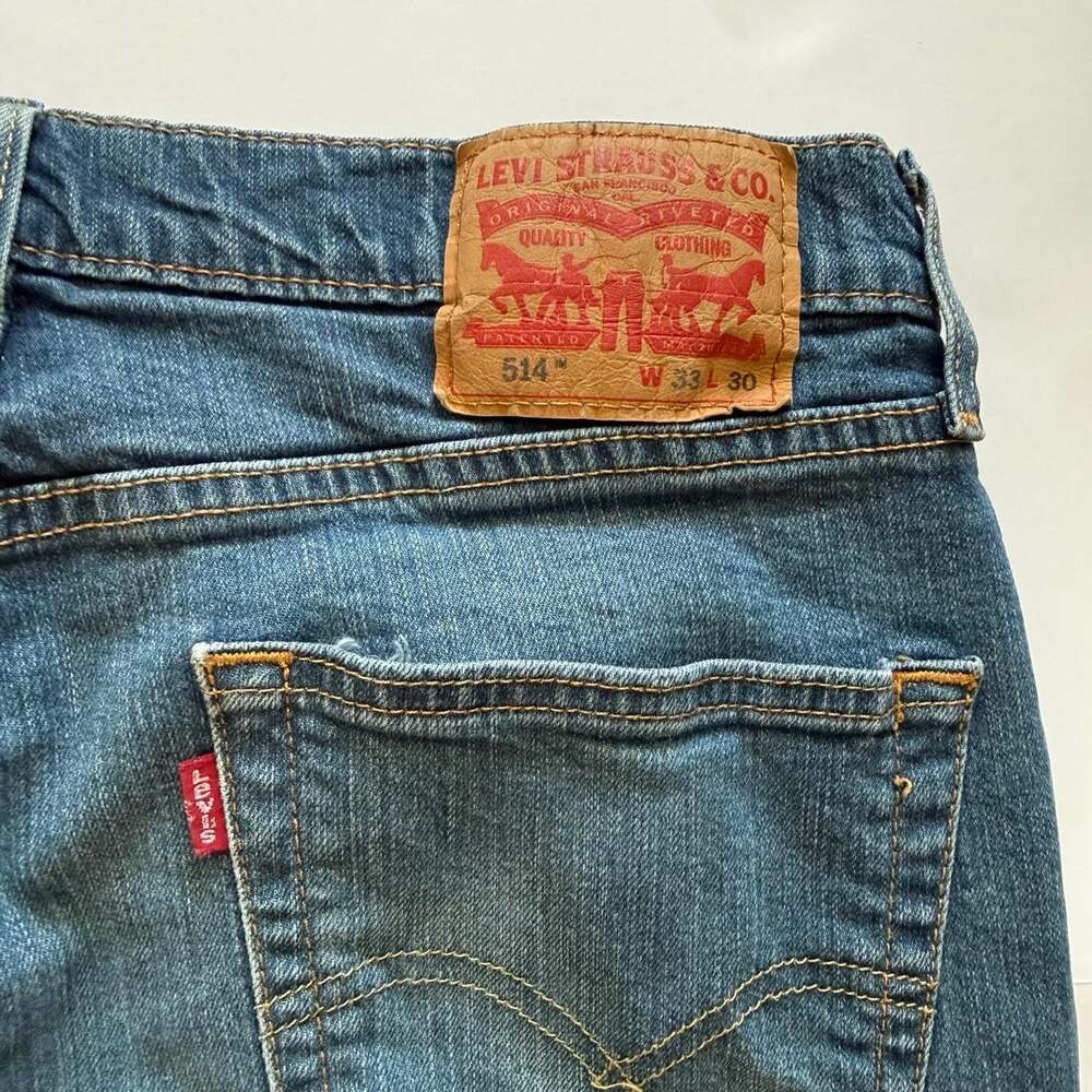 Levi's 514 Mens Straight Fit Waterless Jeans W33 L30